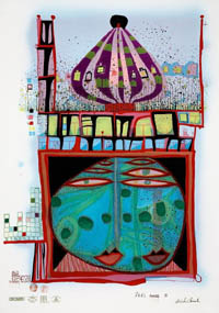 Hundertwasser - Homo Humus Come Va - 10,002 Nights - 07663